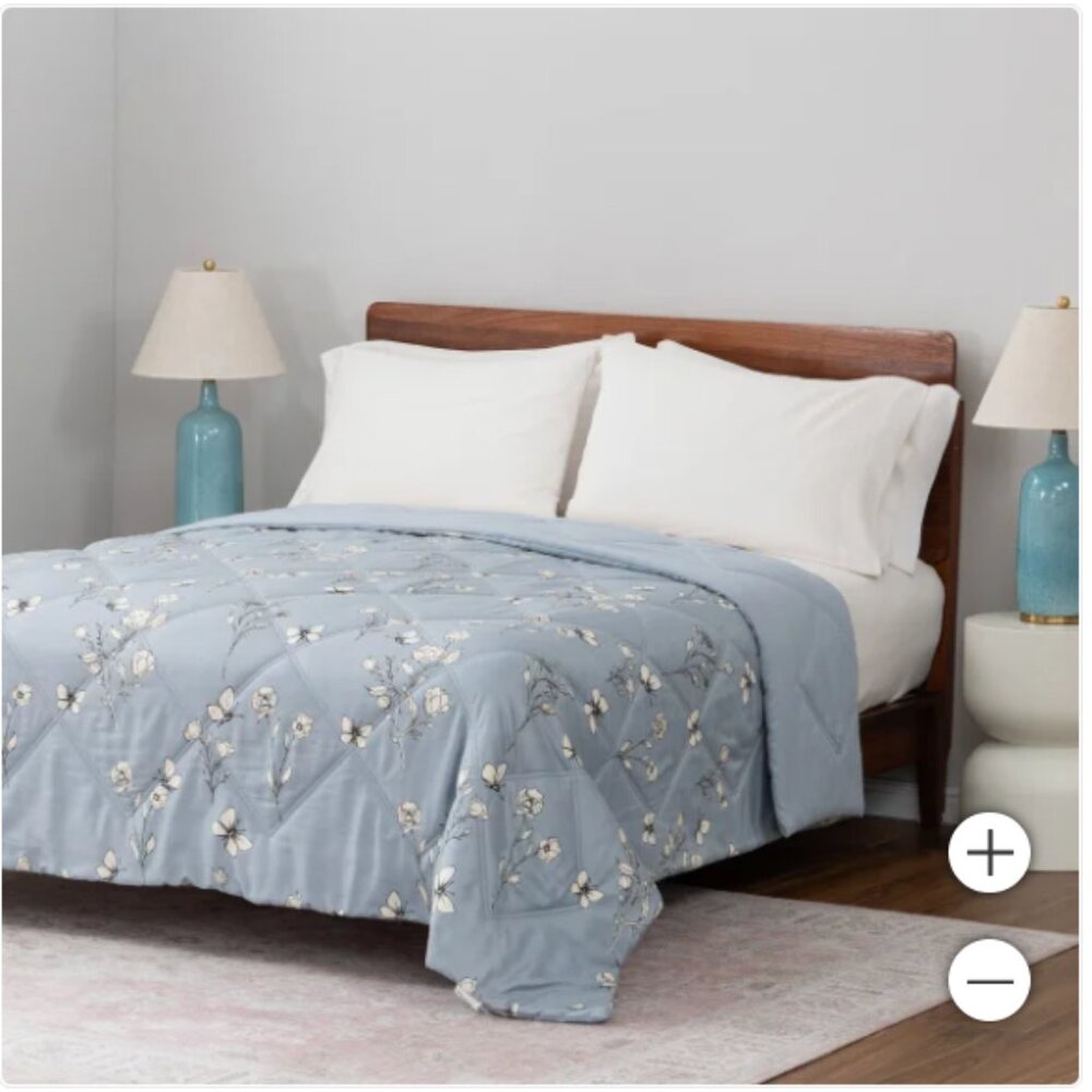 Herringbone Microfiber Down Alternative Blanket